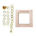 thumbnail image 4 of Knitting Gauge Ruler Woven Marker Buckle for Scarf Handcrafts Knitting Tools D, 4 of 8