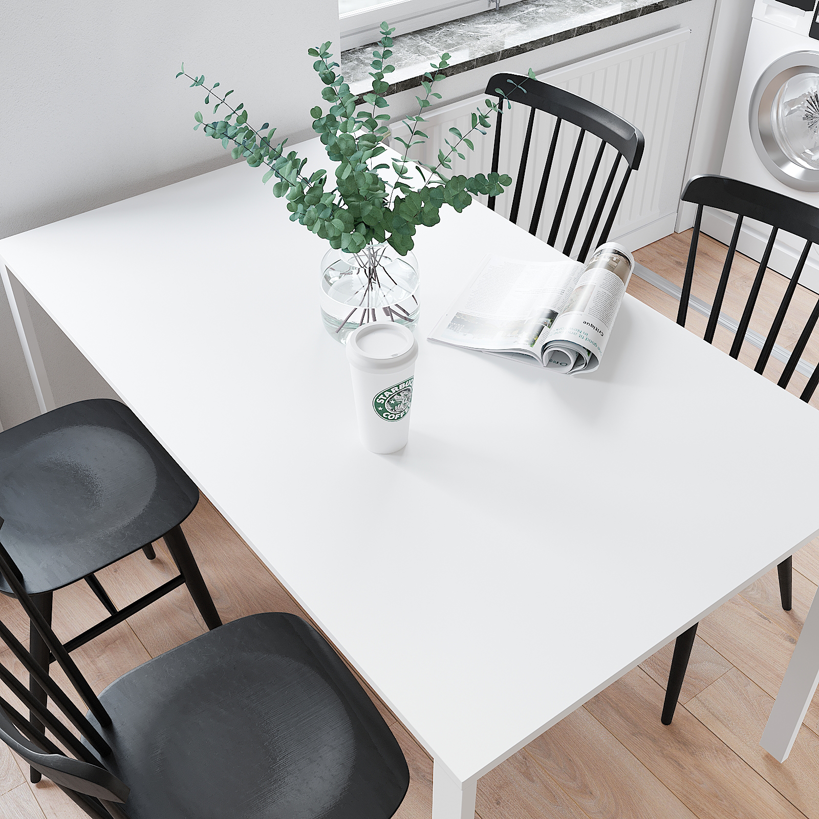 VEELIKE Thick White Peel and Stick Wallpaper White Contact Paper for Cabinets Kitchen Countertops 15.7"x354" Waterproof Self Adhesive White Wallpaper for Bedroom Matte White Vinyl Roll for Living Room