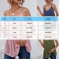 thumbnail image 5 of fatyb Women's Summer Camisole V Neck Spaghetti Strap Tank Tops Backless Pleated Loose Casual Blouses, 5 of 6