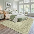 thumbnail image 5 of NICETOWN 8'x10' Area Rugs for Bedroom， Machine Washable Rug with Non-Slip Backing Non-Shedding Large Carpet Soft Foldable Stain Resistant Tribal Bordered Rug for Home Office, Sage Green, 5 of 7