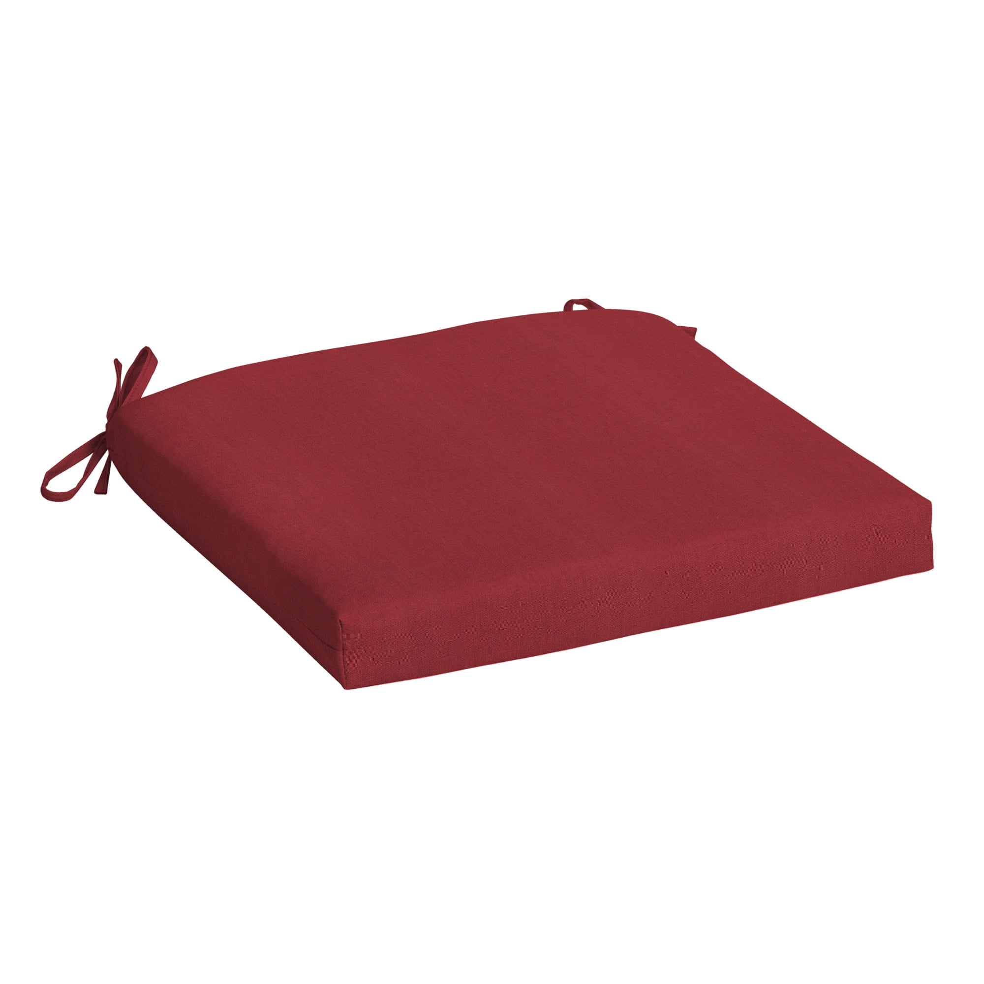 Arden Selections 18" x 19" Caliente Red Solid Print Square Seat Pad