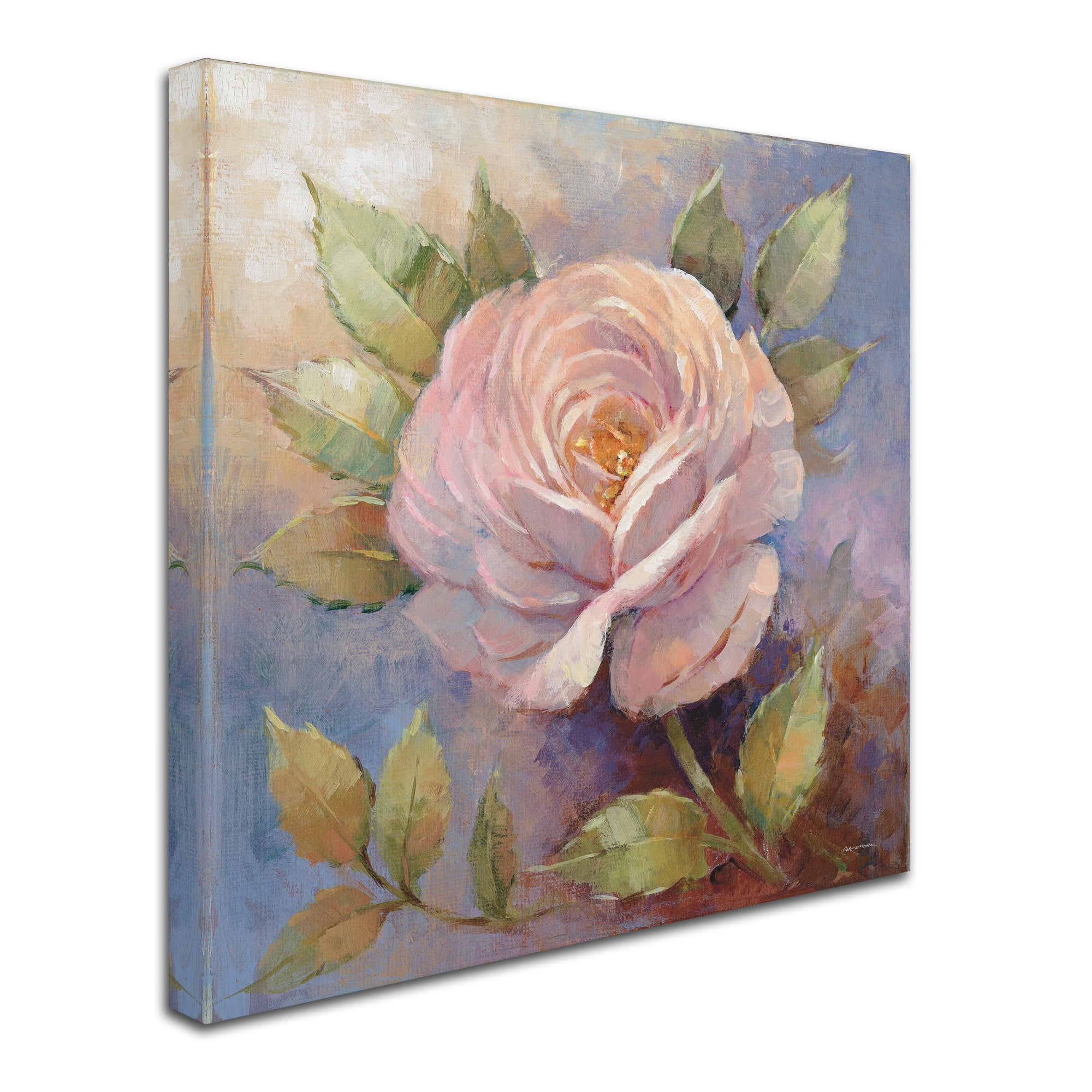 Roses on Blue IV Crop' Canvas Art by Peter McGowan
