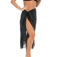 thumbnail image 3 of SAYFUT Swimwear Chiffon Bikini Cover up Beach Short Pareo Sarong Wrap Soild Color Swimsuit Cover-up, 3 of 8
