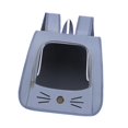thumbnail image 3 of Mochila transportadora para gatos de gran capacidad, práctica, plegable y transpirable para gatitos y perros. Azul, 3 of 9
