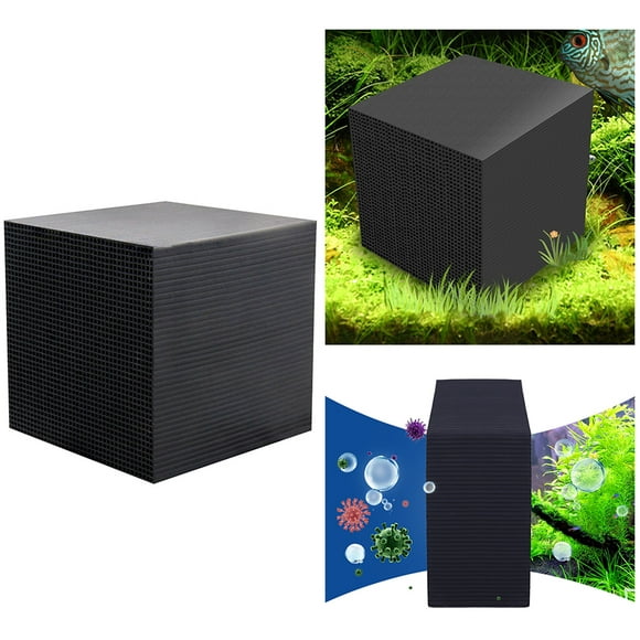 Filtre d'Aquarium Cube Purificateur d'Eau Filtre d'Aquarium Eco Ultra Forte Filtration & Absorption 10X10X10Cm