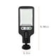 thumbnail image 3 of Farola solar con sensor de movimiento | Reflector LED solar para exteriores, resistente al agua IP65, para estacionamientos y entradas de vehículos | Encendido y apagado automático desde el, 3 of 7