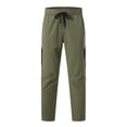 thumbnail image 6 of Dpytoraw Men's Lightweight Jogger Pants Stretch Fit Outdoor Running Travel Trousers Green L, 6 of 7