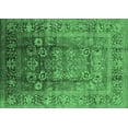 thumbnail image 1 of Ahgly Company Indoor Rectangle Oriental Emerald Green Industrial Area Rugs, 8' x 10', 1 of 4