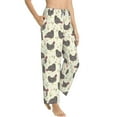 thumbnail image 6 of Salouo Funny Chicken Print Women's Pajama Pants Casual Loose Sweatpants PJs Flowy Pants Drawstring Palazzo for Women Wide Leg Pants Lounge Pajama -X-Large, 6 of 8