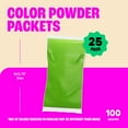 thumbnail image 2 of Color Powder Packets by Chameleon Colors 25 Assorted Individual Packets of 10 Colors. Super Sized 100 Gram Bags Give You More Powder and More Color Variety., 2 of 7