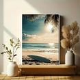 thumbnail image 6 of Beach Surfboard Sunset Canvas Wall Art，Suitable for Living Room，Bedroom，Bathroom，Office，and Hotel Decoration., 6 of 8