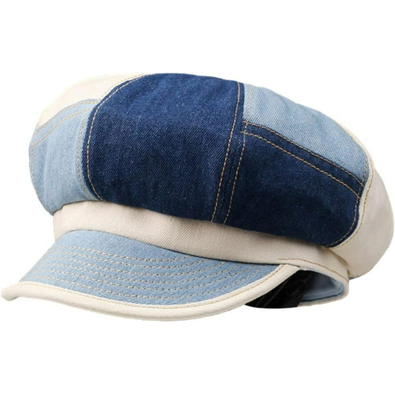 YooGuoGuo Women's Retro Peaked Ivy Newsboy Paperboy Painter Cap Hats (617BLUE)