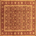 thumbnail image 1 of Ahgly Company Indoor Square Oriental Brown Traditional Area Rugs, 4' Square, 1 of 4