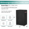 thumbnail image 2 of AIickwang Cubierta de enfriador de aire evaporativo portátil para exteriores, cubierta de enfriador de pantano impermeable resistente 600D, negro, 2 of 5