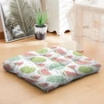 thumbnail image 4 of Fresh Watermelon Print Pillow&nbsp;– 22x22 Inch Square Floor Cushion, Dutch Velvet, Juicy Geometric Design for Yoga & Home Decor, 4 of 7