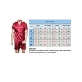 thumbnail image 4 of Hanerdun Men 2PCS Pjs Set Male Button Down Pajama Sets Loungewear White 2XL, 4 of 5