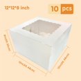 thumbnail image 2 of 10 Pcs Cake Boxes,12x12x8 Inches White Bakery Boxe with Window,Tall Dessert Boxe,Cookie Boxe for Multi-Layer Cakes,Cake Containers for Birthday,Party,Valentine’s Day by GBF, 2 of 4
