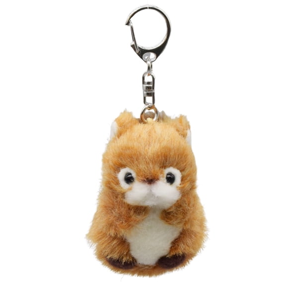 Cute Plush Squirrel Stuffed Animal Soft Keychain for Kids Bag, Purse, Backpack, Handbag