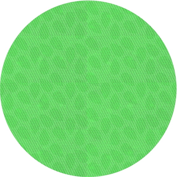 Ahgly Company Indoor Round Patterned Lime Green Area Rugs, 4' Round