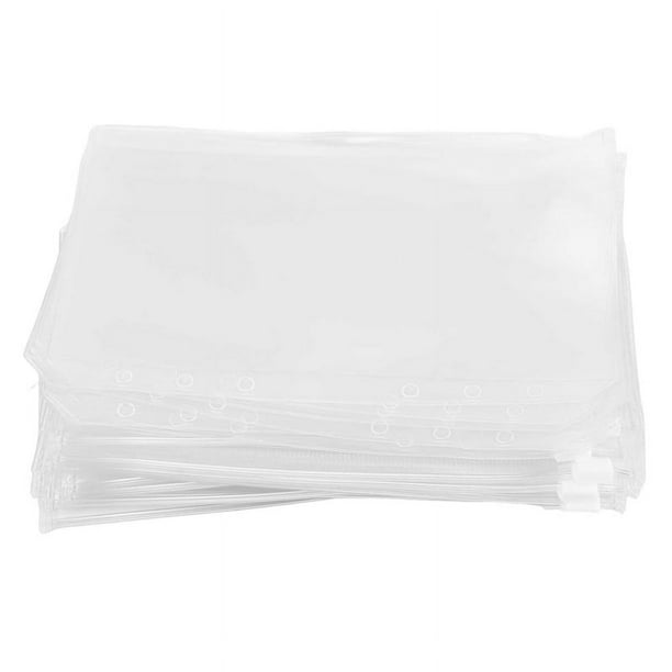20 Piezas de Sobre para Efectivos, 6 Agujeros, Carpeta EconóMica, Bolsillos Carpetas con Cremallera para Cuaderno A6 Carpeta para Ahorrar Dinero, Accesorios para Carpetas