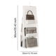 thumbnail image 2 of Organizador de bolso colgante con 6 bolsillos, soporte de almacenamiento de colección de bolsas transparentes (blanco), 2 of 7