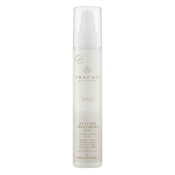 Awapuhi Wild Ginger by Paul Mitchell Styling Treatment Oil, Dry-Touch, Leave-In Formula, For All Hair Types, 5.1 Fl Oz