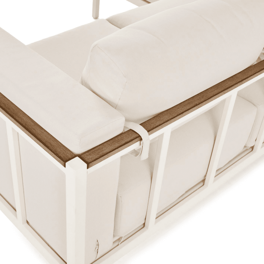 Better Homes & Gardens Marlow Outdoor 2pc Patio Sectional, White