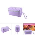 thumbnail image 5 of Bolsa de tejer Almacenamiento de hilo Organizador de ganchillo para herramientas de tejer Accesorios Púrpura (grande), 5 of 5