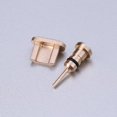 thumbnail image 2 of Micro USB Port plug and 3.5mm Earphone Jack plug Set for Cell Phone with Golden Color Plastic Material 2pcs, 2 of 4