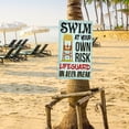 thumbnail image 4 of Funny Pool Rule Sign Swimming Pool Signage Metal Pool Sign for Pool Accessories, 4 of 5