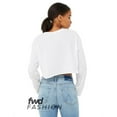 thumbnail image 2 of Bella & Canvas B10306004 FWD Fashion Women Crop Long Sleeve T-Shirt, White - Medium, 2 of 3