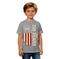 thumbnail image 5 of Curuila Kids 250 Anniversary Usa Shirt For Girls Boys Crew Neck Short Sleeve With Independence Day Prints Breathable Tee Light Gray Size 10-11 Years, 5 of 5