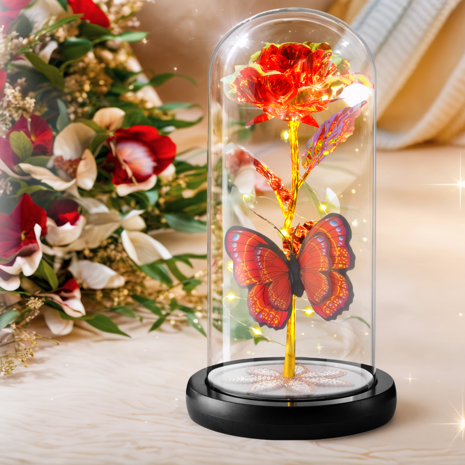 Red,Butterfly,with Gift Box
