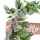 thumbnail image 2 of Letreros de puerta de Hola, colgador de puerta, decoración de boda para celebración, decoración de fondo, hojas, 2 of 3