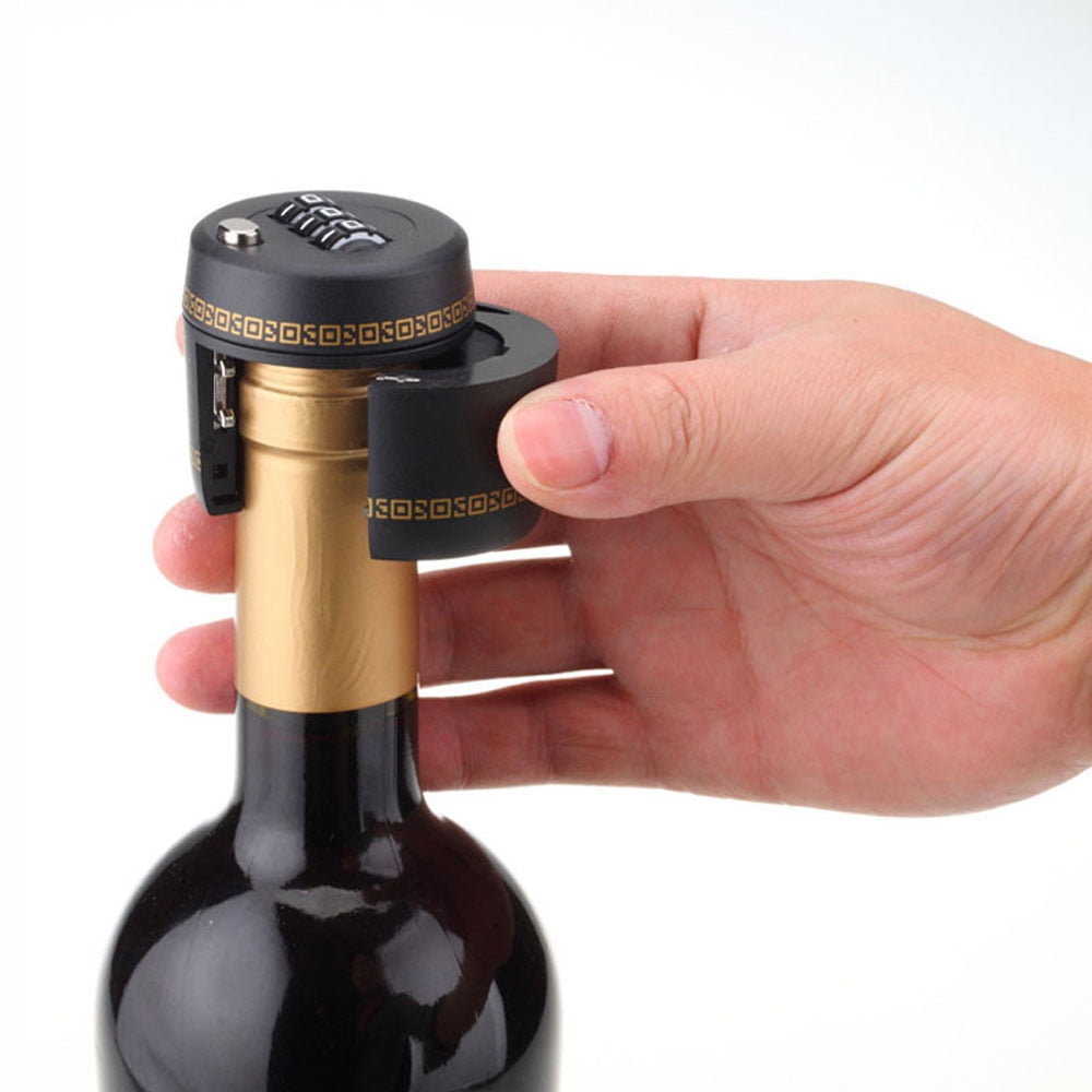 2 Wine Bottle Lock, Wine Bottle Combination Stopper and Lock FREE
