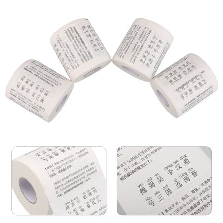 OFFIGAM 6 Rolls Toilet Tissues Rolls Wood Pulp Multi Suitable For Holiday Parties Restaurants