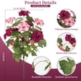 thumbnail image 2 of Clearance Artificial flowers under $1,Artificial 7 Pronged Morning Glories Artificial Flower Morning Glories And Outdoor Living Room Decoration Inserts, 2 of 9