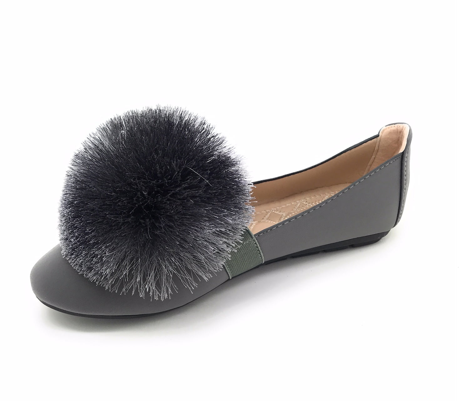 Victoria K Pom-Pom Ballerina Flats (Women)