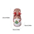 thumbnail image 3 of Cififendec Christmas Antler Knit Gnome Figurine, 9.06"×3.94", Christmas Tree and Snowflake Accent Faceless Dolls for Gift Table Display, Holiday Present Matching Styling Scheme, 3 of 6
