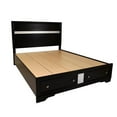 thumbnail image 4 of Matrix Traditional Style Full 5 PC Storage Bedroom Set made with Wood in Black, 4 of 19