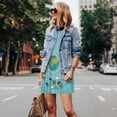 thumbnail image 4 of Fotbe Travelling on Airplane Vestido de Verano sin Mangas para Mujer – Vestido Midi Línea A, Estilo Camiseta Floral, Vestido Playero Casual y Fluido, 4 of 7