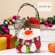 thumbnail image 2 of Shininglove Bolsa Bolsa de Dulces Santa Claus Elk Muñeco de Nieve Muñeca Bolsa de Tela Decoraciones navideñas para Navidad Favores Bolsa de Regalo-muñeco de Nieve, 2 of 5
