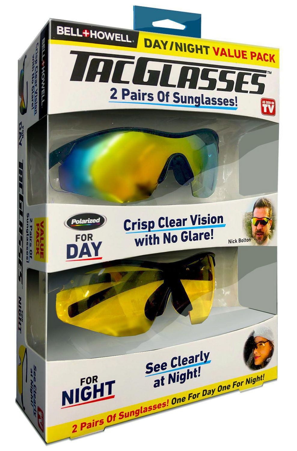 MONICE Flip-Up Polarized Clip-On Sunglasses - Fit Over Prescription Glasses For Fishing & Driving