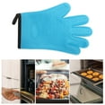 thumbnail image 5 of Unique Bargains 1 Pc Comfortable Oven Mitts for Kitchen Blue, 5 of 5