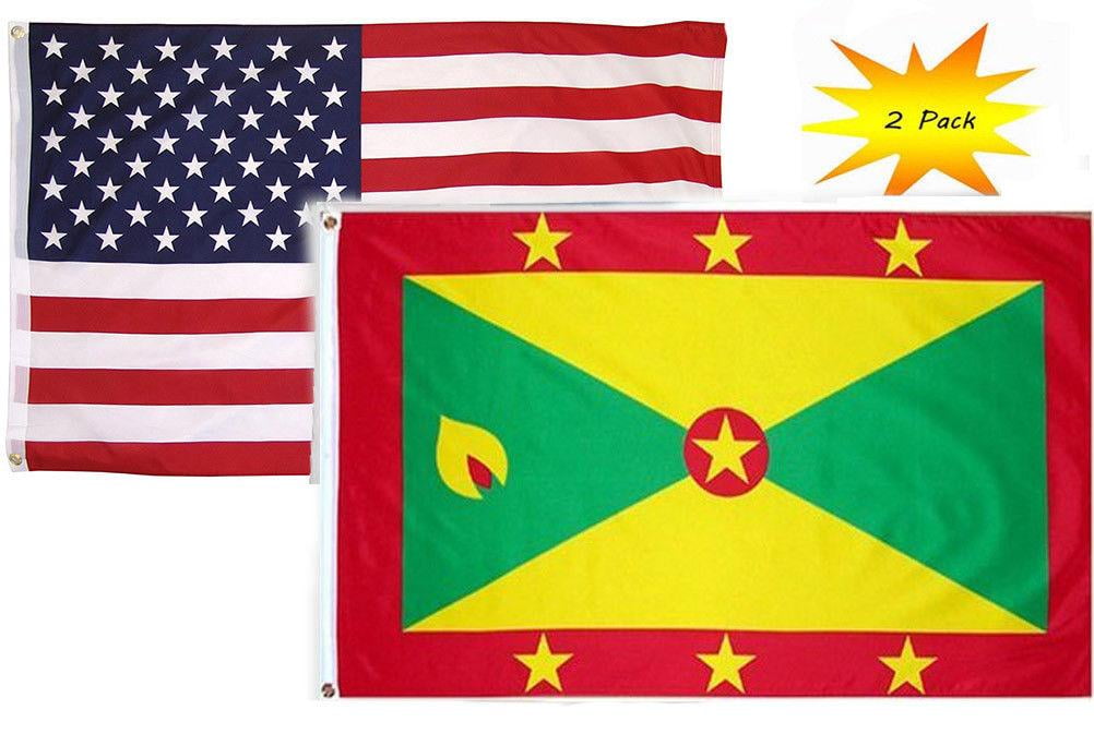 3x5 Grenada Flag 3'x5' Banner Brass Grommets fade resistant outdoor 