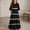 Black, variant on ITSAME Girls Summer Dresses Ruffle Short Sleeve Striped Print Round Neck Flowy Casual A-Line Dress Purple Size 6