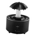 thumbnail image 3 of Humidificador con forma de giratorio, humidificador con aroma a gotas, 300 ml, luces de colores, humidificador de lluvia para mesa de, 3 of 9