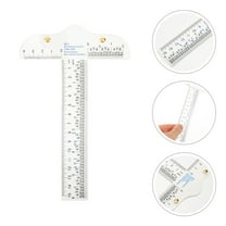 GOOHOCHY T Square Ruler for TShirt Making with Clear Acrylic Material and Precise Markings 12 inches