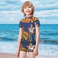 thumbnail image 2 of Scooby-Doo Boys Two Piece Rash Guard Swimsuits Kids Short Sleeve Swimwear Sets Bathing Suit, 2 of 7