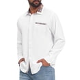 thumbnail image 4 of INSPIRE CHIC Men's Dress Shirts Long Sleeve Plaid Collar Button Down Shirt XL White, 4 of 6
